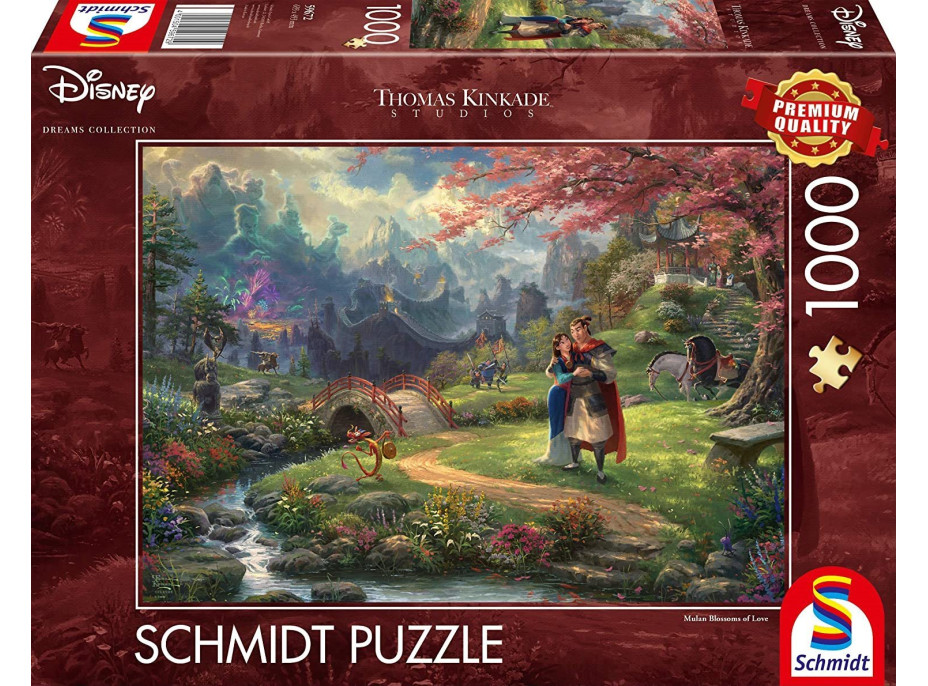 SCHMIDT Puzzle Mulan: Květy lásky 1000 dílků