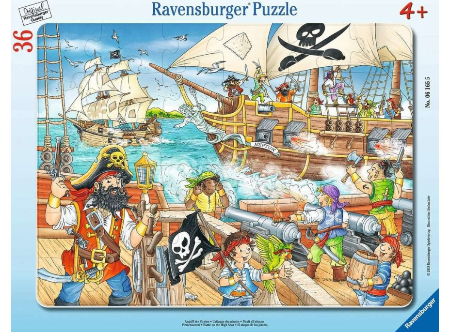 RAVENSBURGER Puzzle Bitva na širém moři 36 dílků