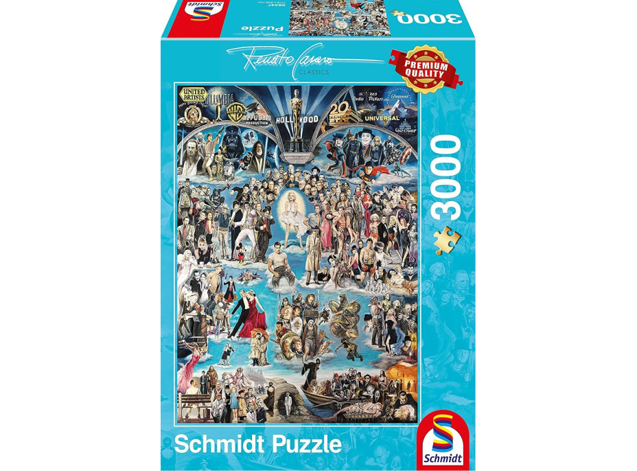 SCHMIDT Puzzle Hollywood - síň slávy 3000 dílků