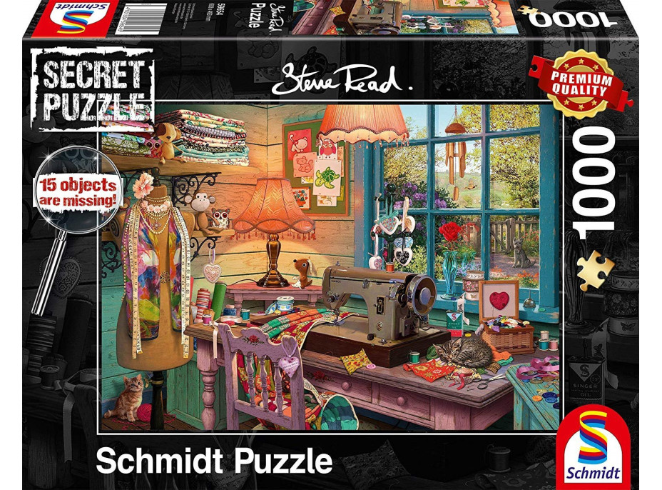 SCHMIDT Secret puzzle Šicí dílna 1000 dílků