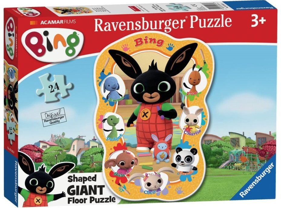 RAVENSBURGER Obrovské podlahové puzzle Bing 24 dílků