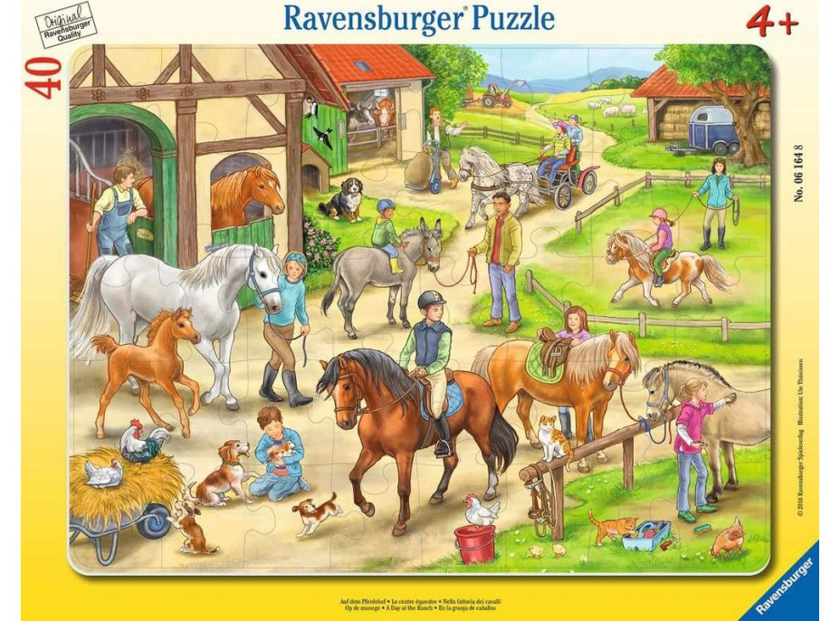 RAVENSBURGER Puzzle Den na ranči 40 dílků