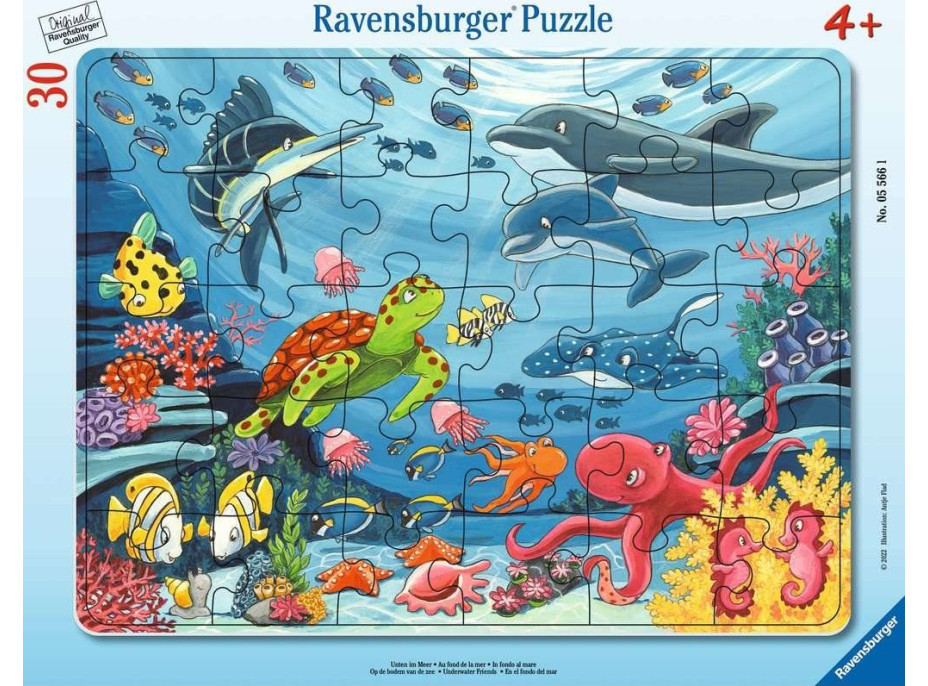 RAVENSBURGER Puzzle Na dně moře 30 dílků