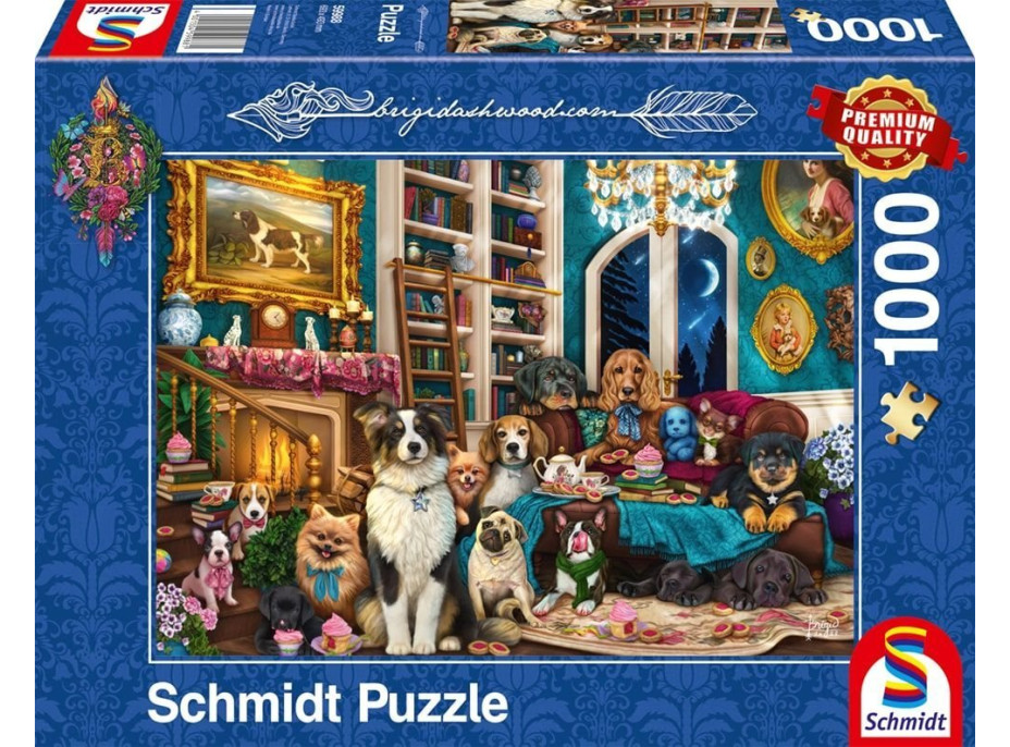 SCHMIDT Puzzle Večírek v knihovně 1000 dílků