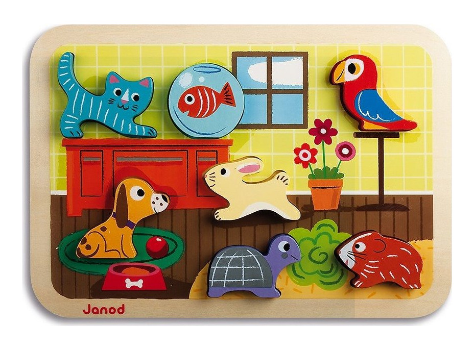 JANOD Vkládačka Zvířátka Chunky