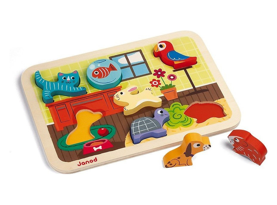 JANOD Vkládačka Zvířátka Chunky