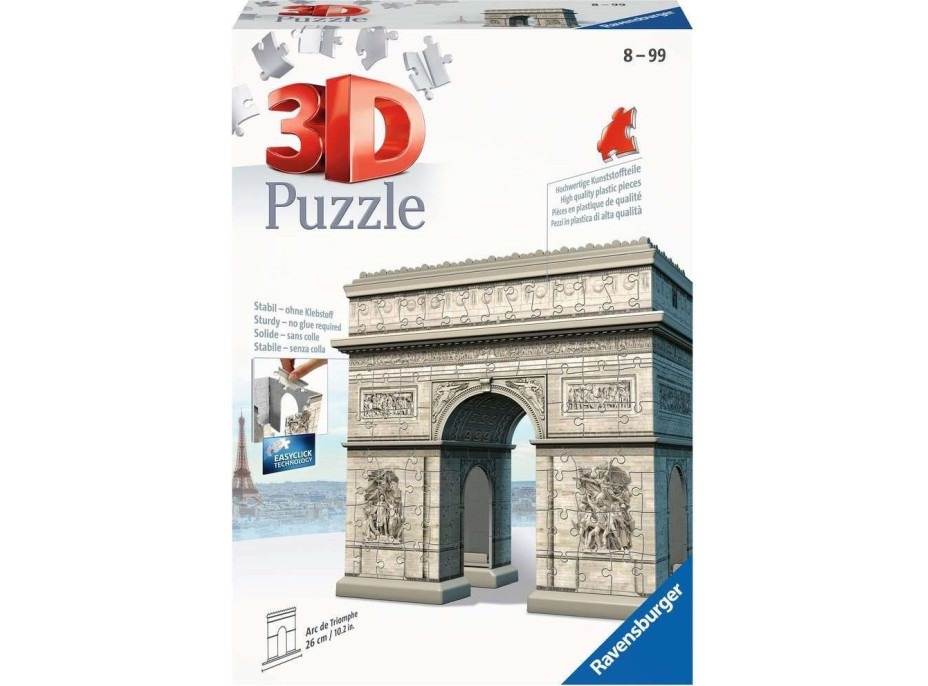RAVENSBURGER 3D puzzle Vítězný oblouk, Francie 216 dílků