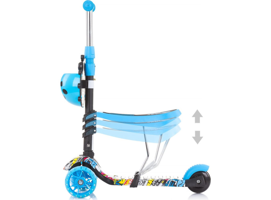 CHIPOLINO Koloběžka Kiddy Evo 2v1 Colorful Graffiti