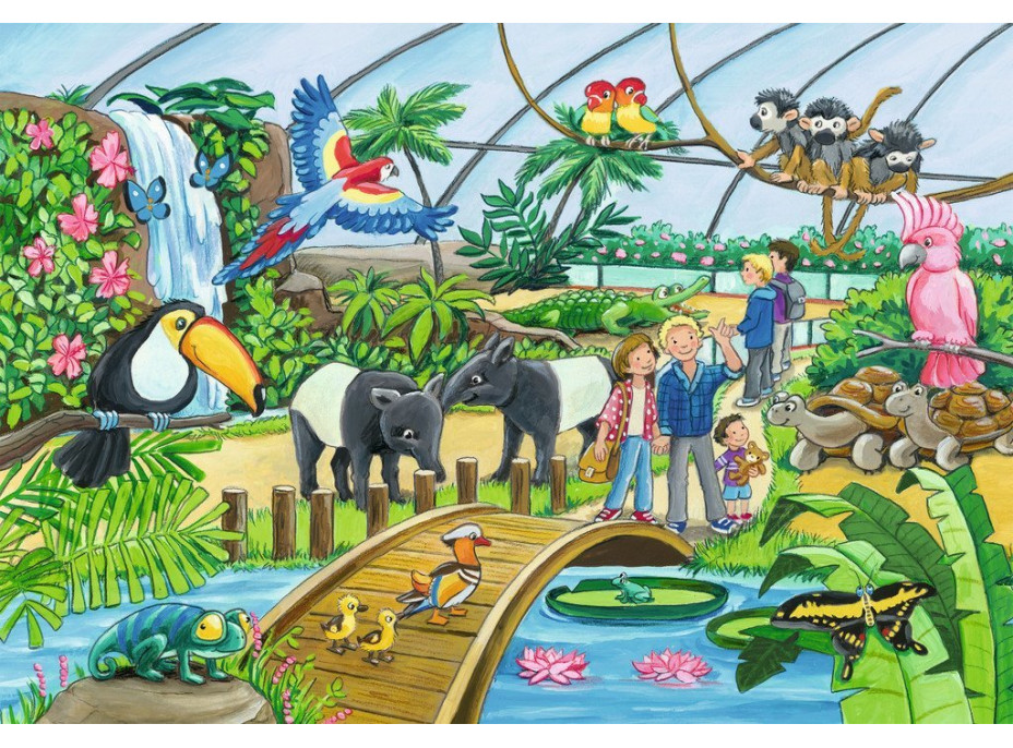 RAVENSBURGER Puzzle Vítejte v Zoo 2x24 dílků