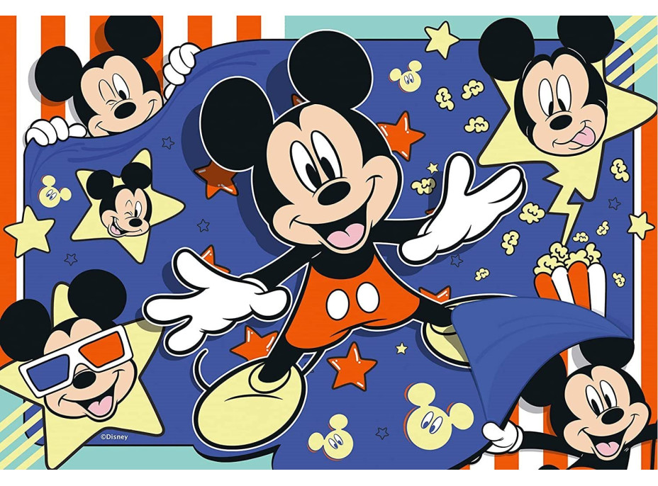 RAVENSBURGER Puzzle Mickey Mouse: Natočte film! 2x24 dílků