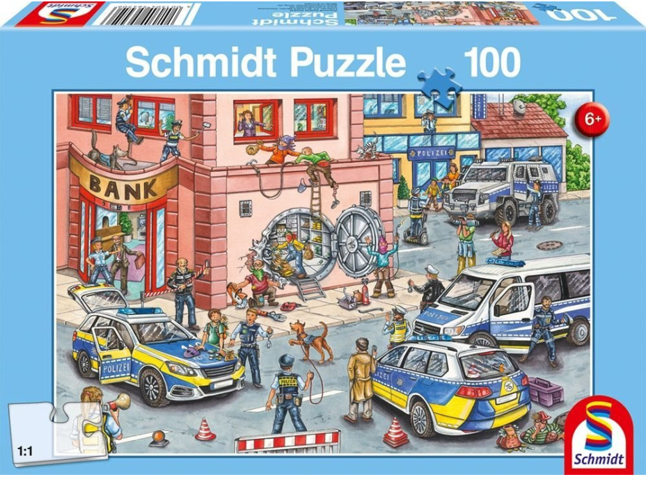 SCHMIDT Puzzle Policie v akci 100 dílků