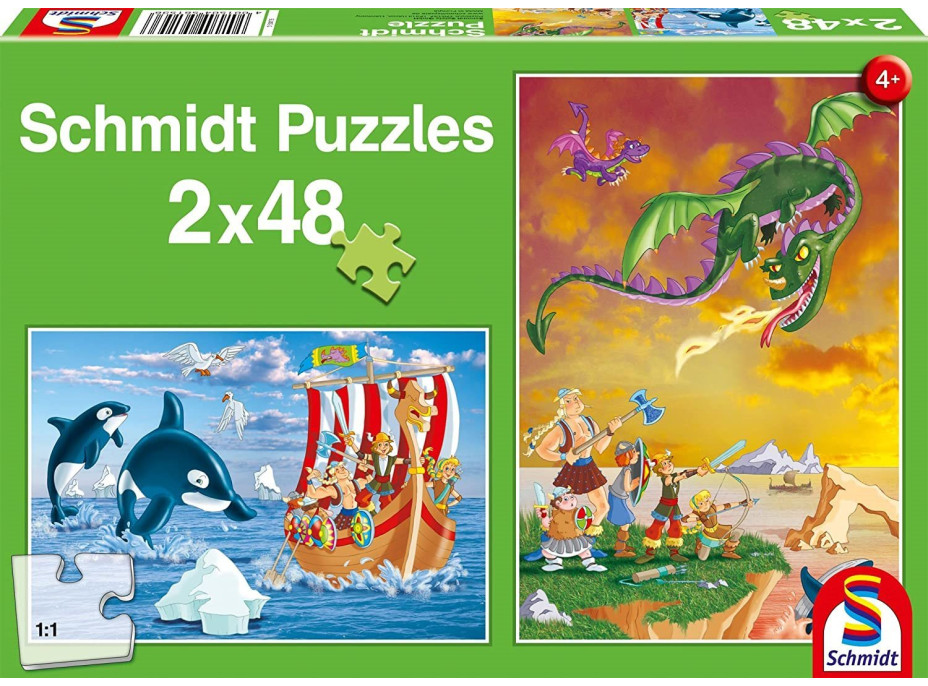 SCHMIDT Puzzle Vikingové 2x48 dílků