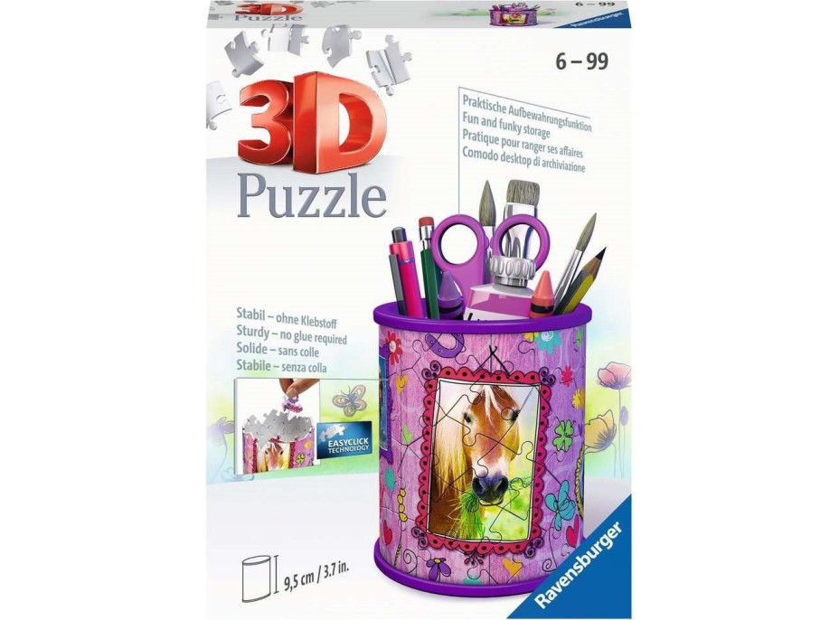 RAVENSBURGER 3D puzzle stojan: Kůň 54 dílků
