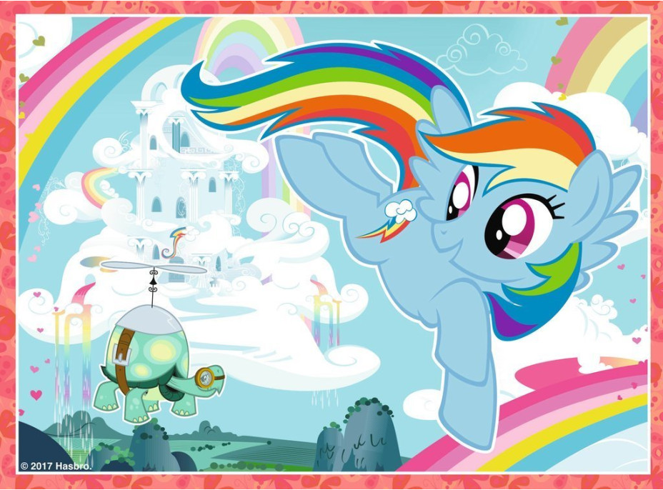 RAVENSBURGER Puzzle My Little pony 4v1 (12,16,20,24 dílků)