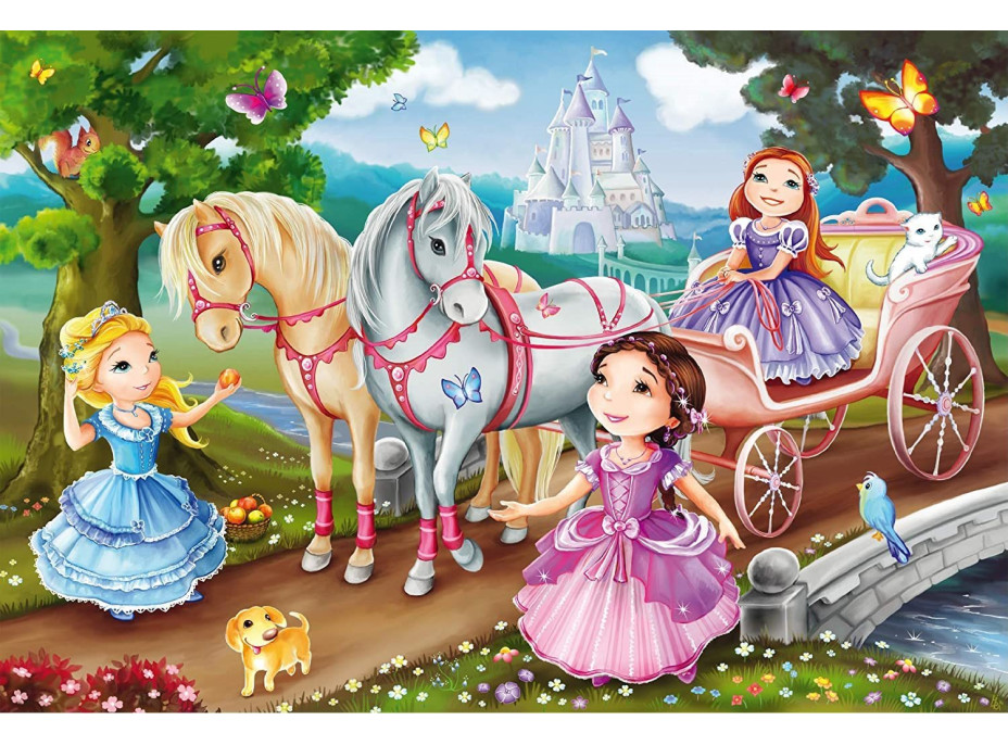 SCHMIDT Puzzle Pohádkové princezny 3x24 dílků