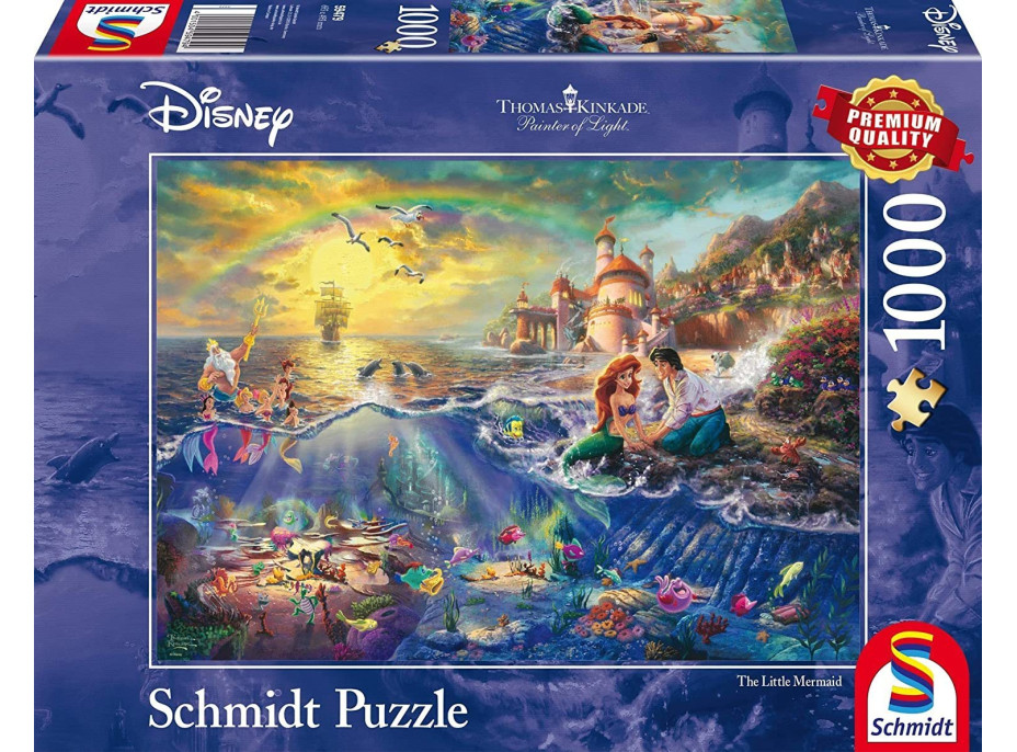 SCHMIDT Puzzle Malá mořská víla Ariel 1000 dílků