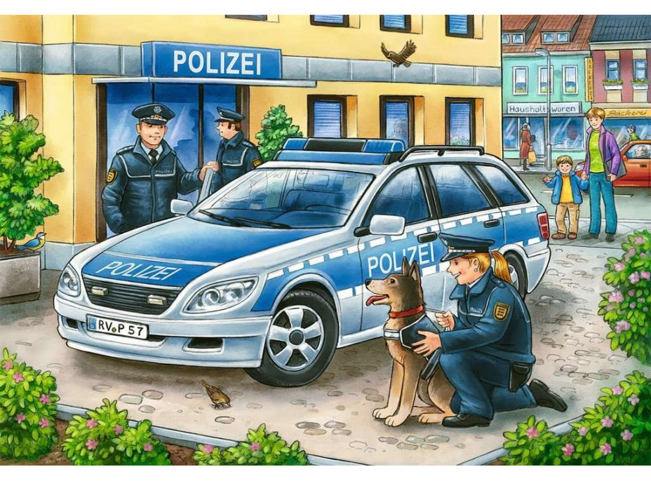 RAVENSBURGER Puzzle Policie a hasiči 2x12 dílků