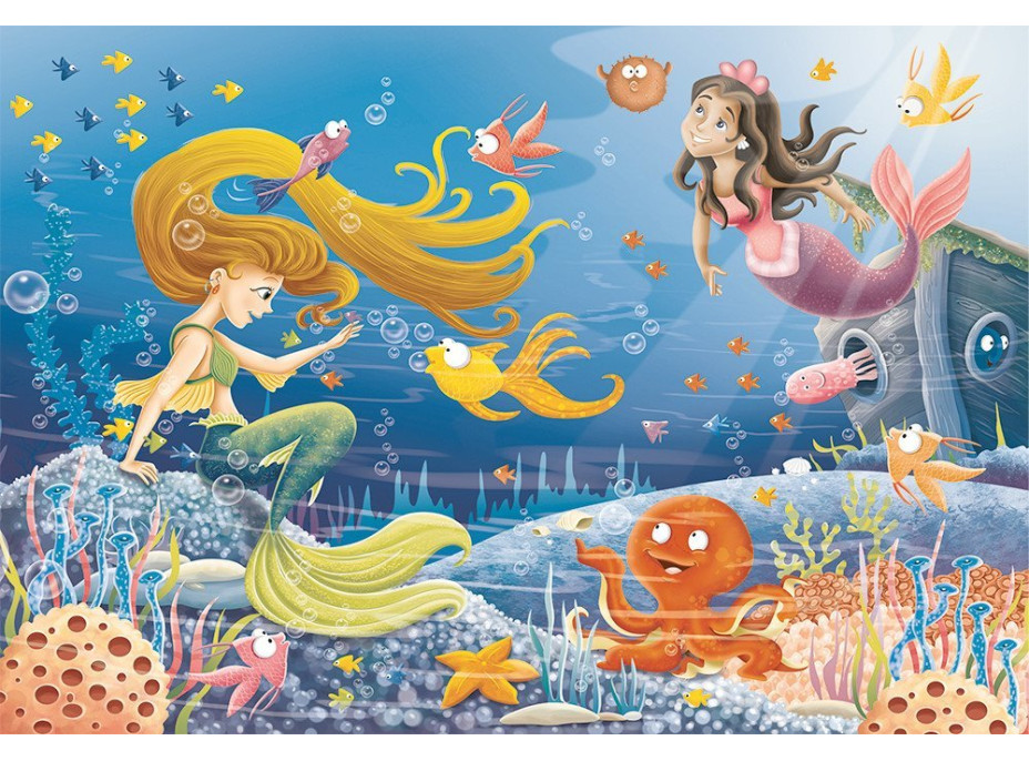 RAVENSBURGER Puzzle Příběhy mořské víly 60 dílků