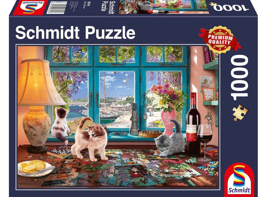 SCHMIDT Puzzle Stůl milovníka puzzle 1000 dílků