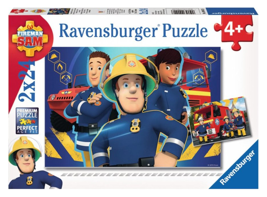 RAVENSBURGER Puzzle Požárník Sam 2x24 dílků