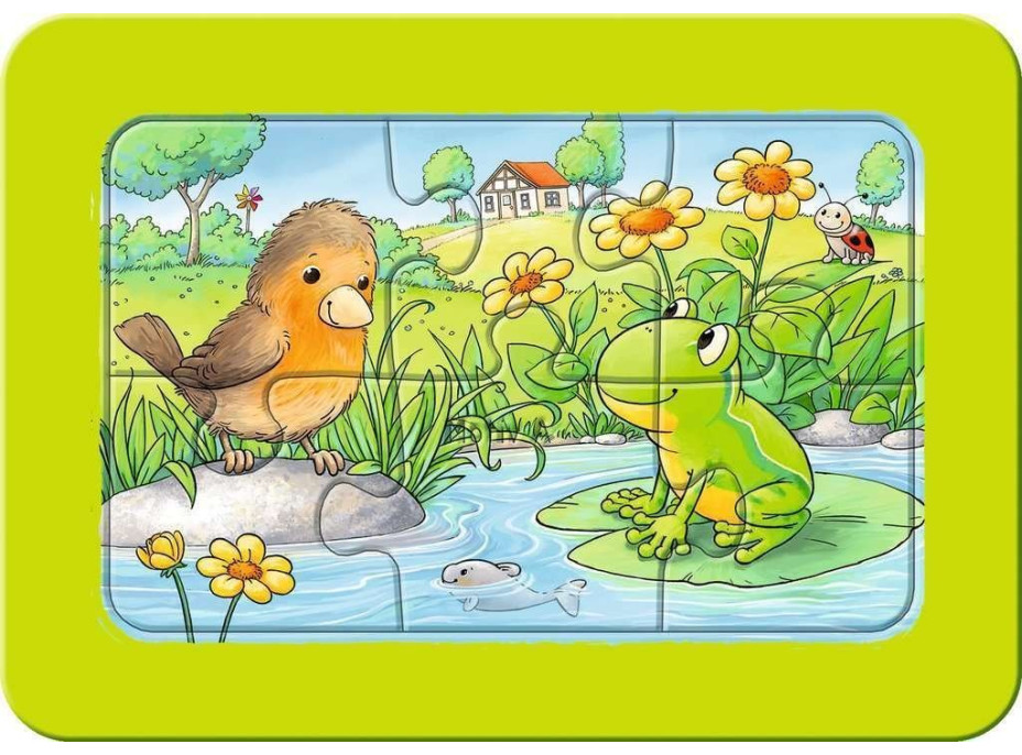 RAVENSBURGER Moje první puzzle Zvířátka ze zahrady 3x6 dílků