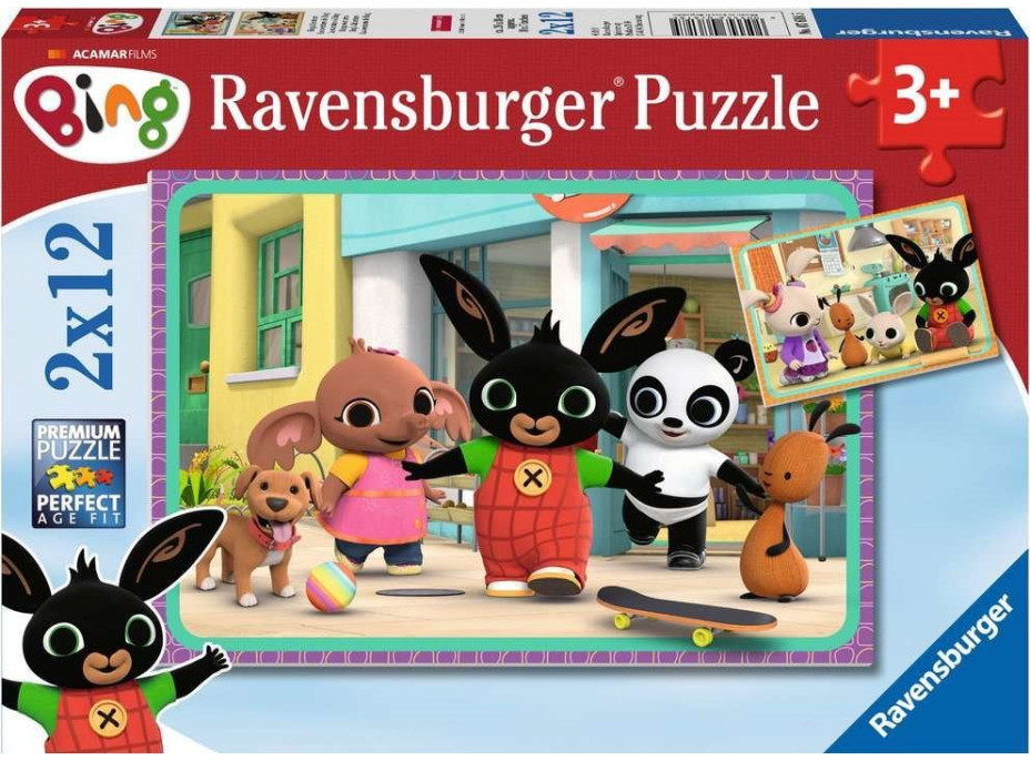 RAVENSBURGER Puzzle Bing 2x12 dílků