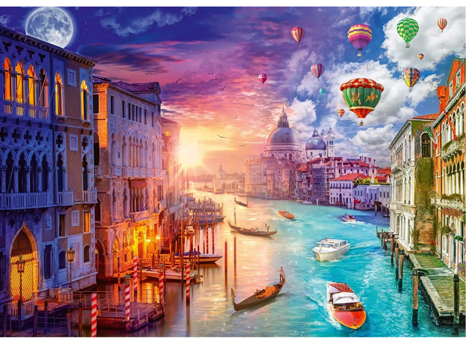 SCHMIDT Puzzle Den a noc: Benátky 1000 dílků
