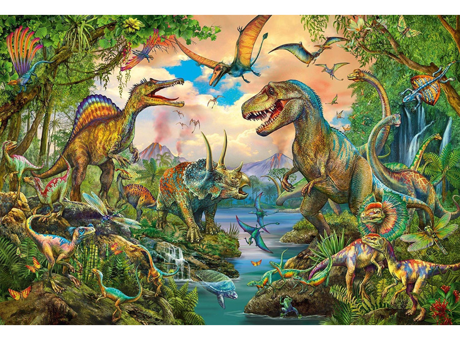 SCHMIDT Puzzle Dinosauři 150 dílků + dárek (tetovačky)