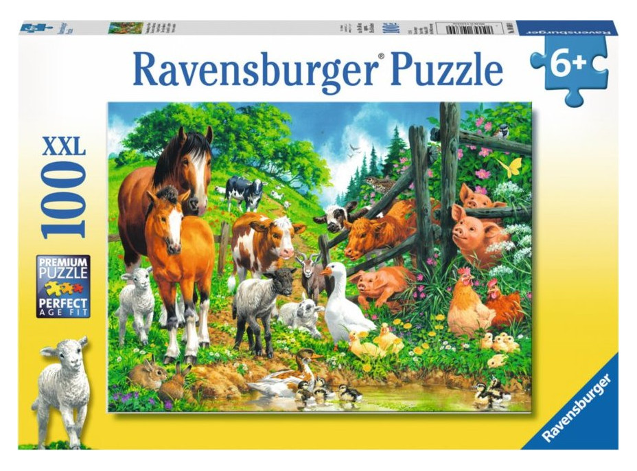 RAVENSBURGER Puzzle Zvířátka XXL 100 dílků