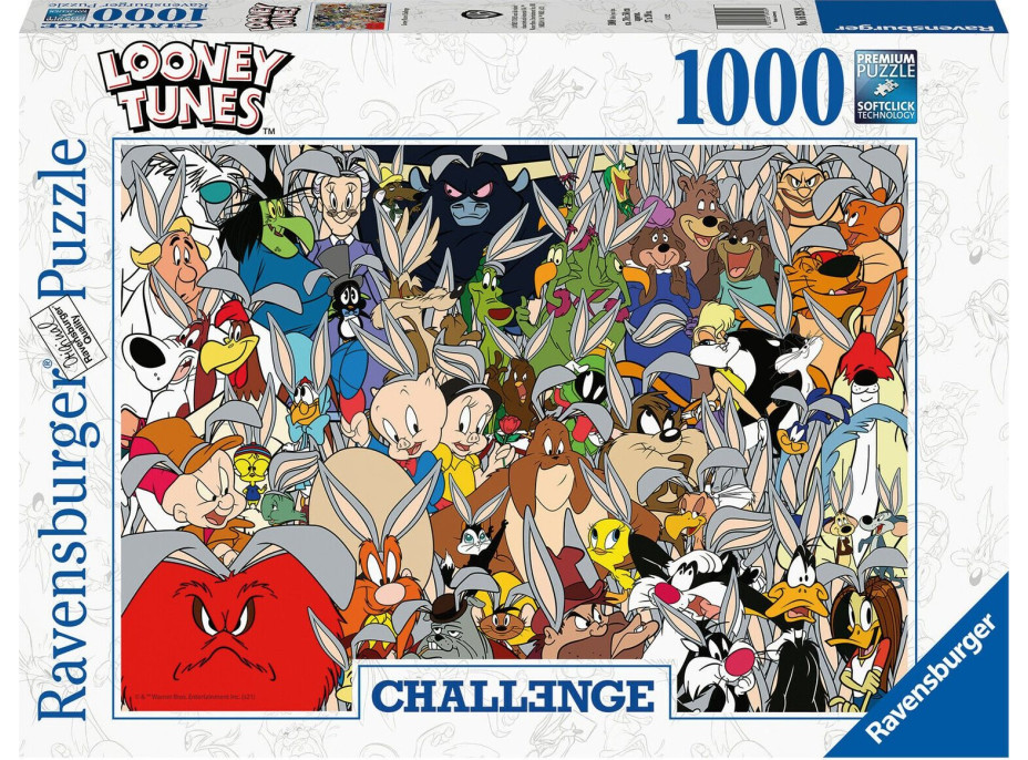 RAVENSBURGER Puzzle Challenge: Looney Tunes 1000 dílků