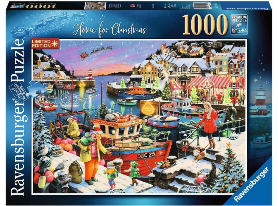 RAVENSBURGER Puzzle Na Vánoce doma 1000 dílků