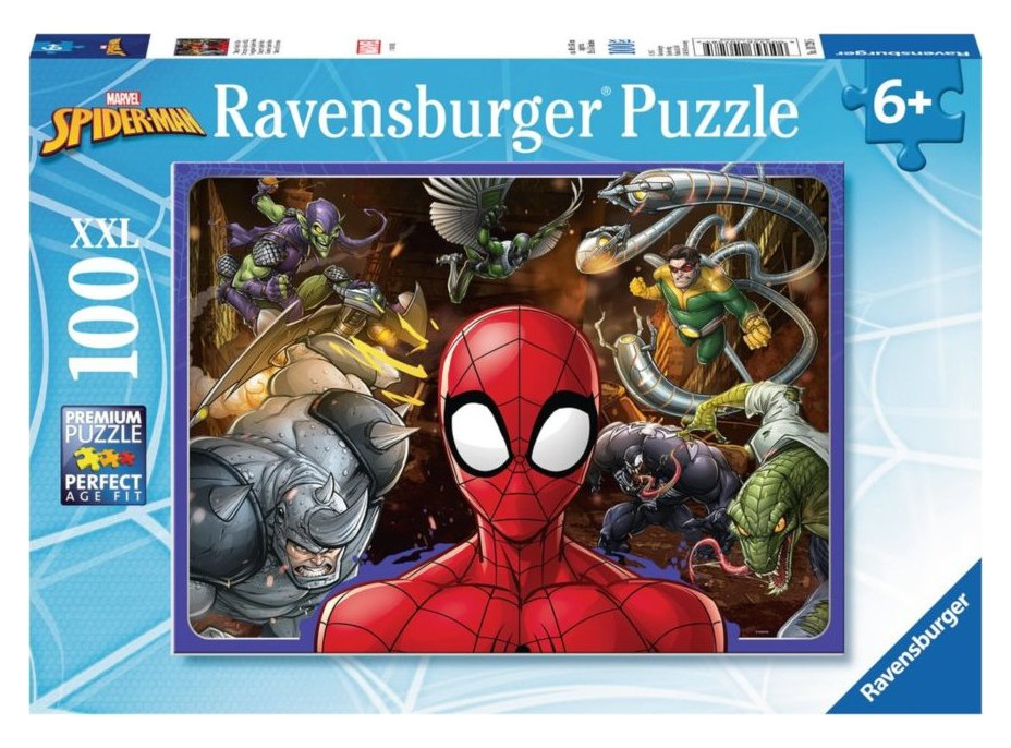 RAVENSBURGER Puzzle Nebojácný Spiderman XXL 100 dílků