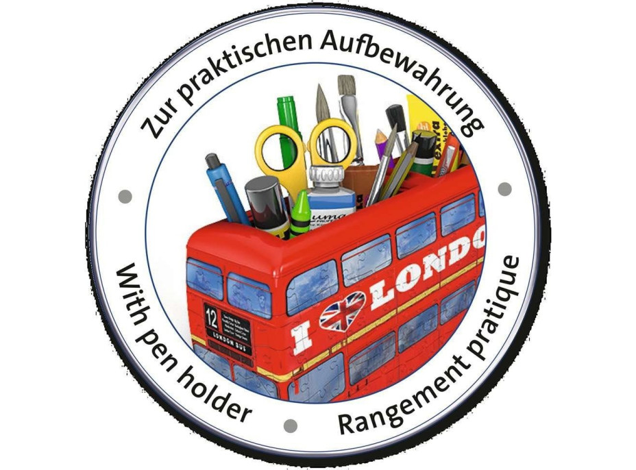 RAVENSBURGER 3D puzzle Londýnský autobus Doubledecker 216 dílků