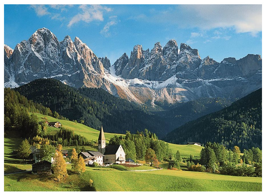 RAVENSBURGER Puzzle Dolomity, Itálie 1500 dílků RAVENSBURGER Puzzle Dolomity, Itálie 1500 dílků