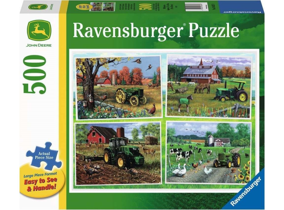 RAVENSBURGER Puzzle John Deere: Klasika XXL 500 dílků