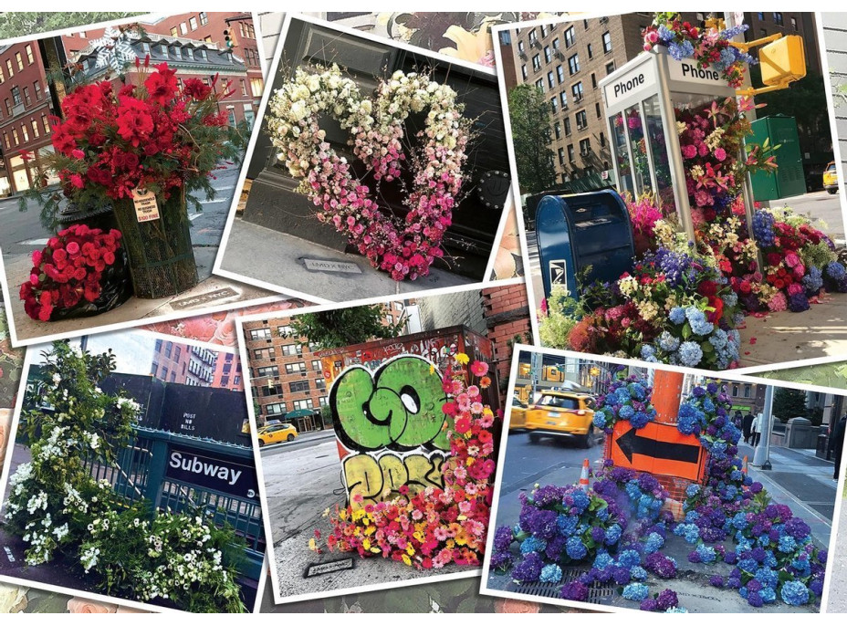 RAVENSBURGER Puzzle Květiny v New Yorku 1000 dílků