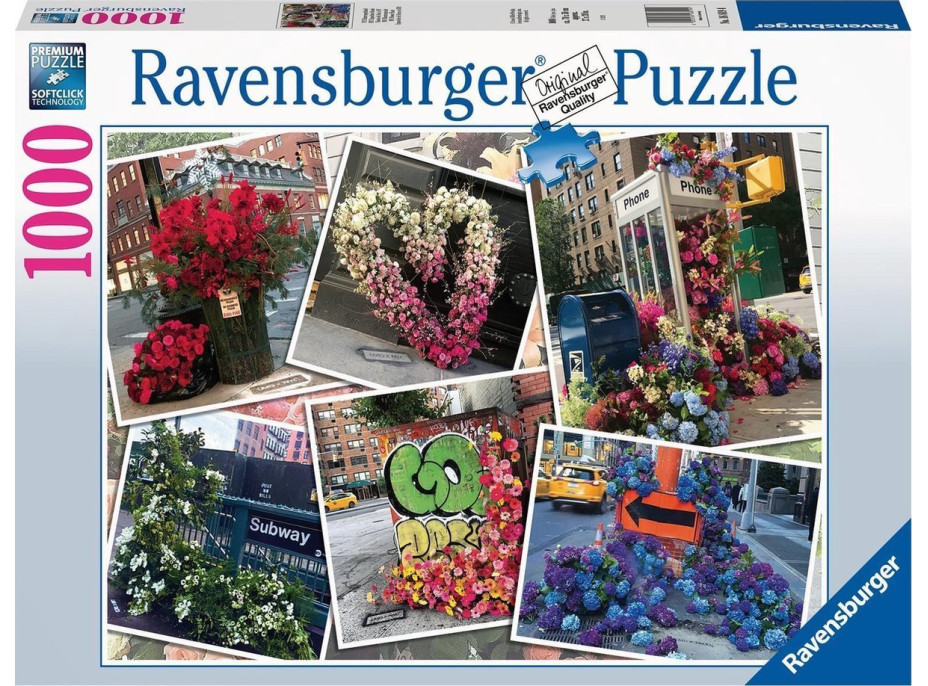 RAVENSBURGER Puzzle Květiny v New Yorku 1000 dílků