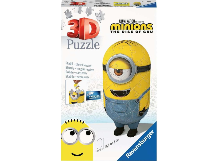 RAVENSBURGER 3D puzzle Postavička Mimoni 2: Jeans 54 dílků