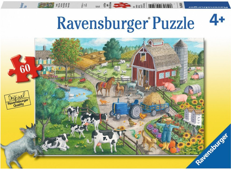 RAVENSBURGER Puzzle Doma na farmě 60 dílků