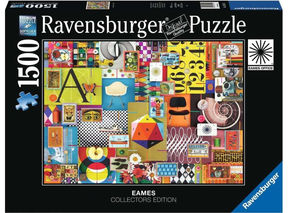 RAVENSBURGER Puzzle Eames: Domeček z karet 1500 dílků