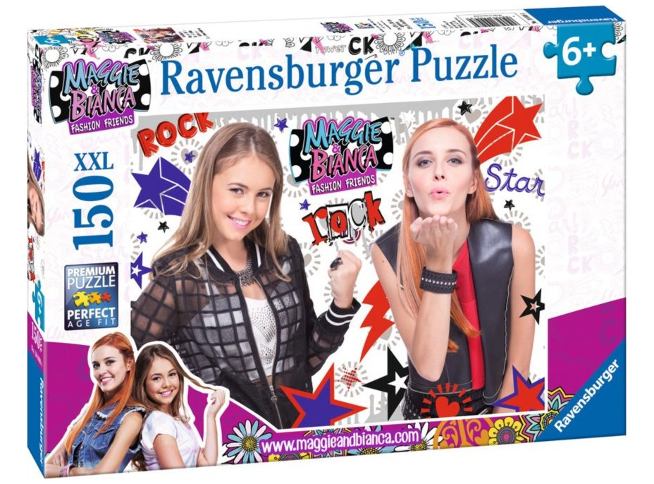 RAVENSBURGER Puzzle Maggie a Bianca: Rockerky XXL 150 dílků