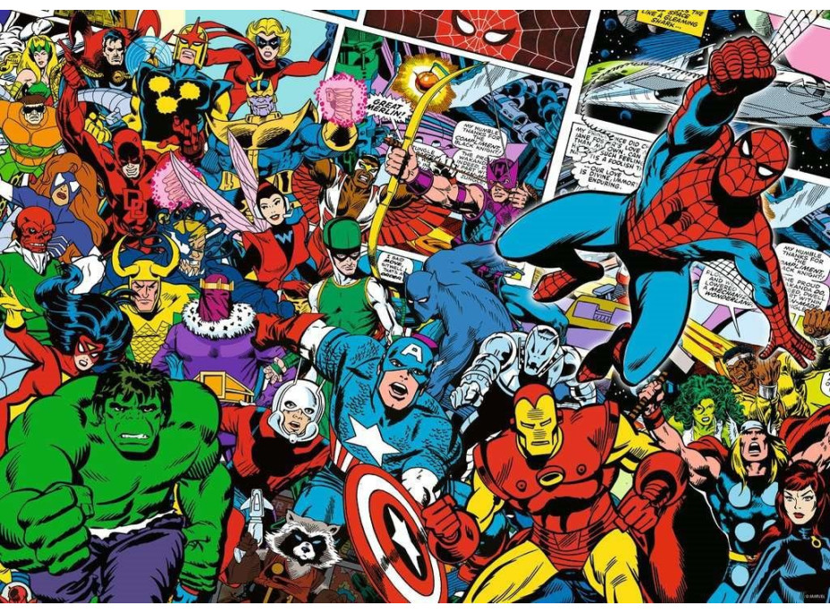 RAVENSBURGER Puzzle Challenge: Marvel 1000 dílků