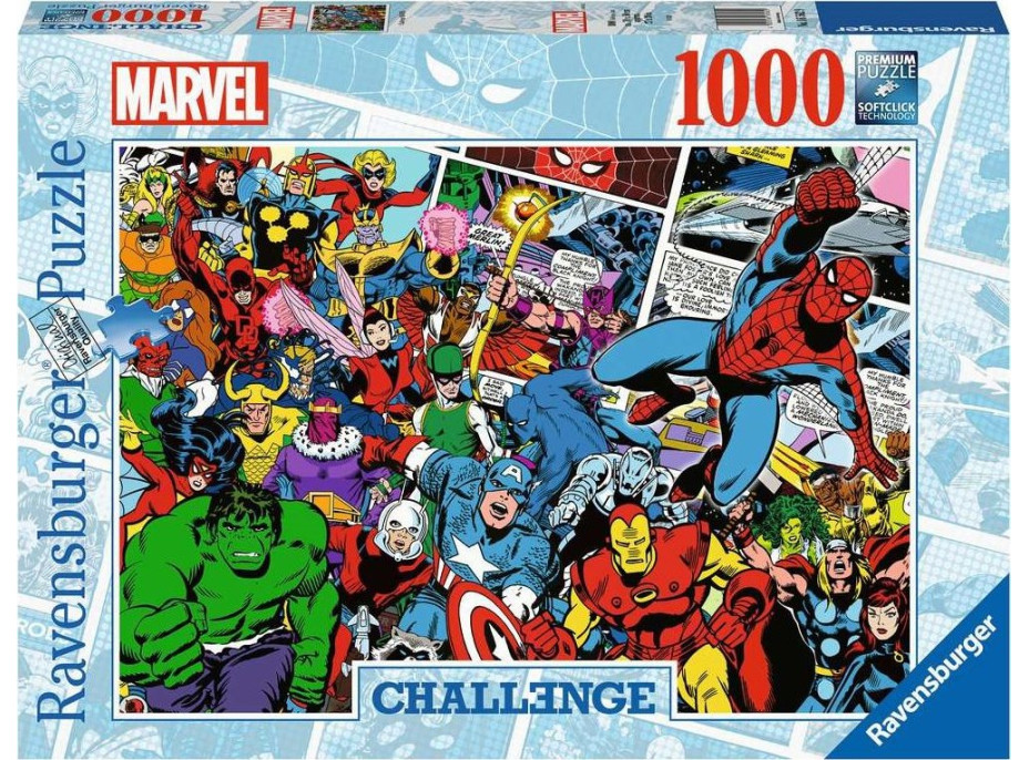 RAVENSBURGER Puzzle Challenge: Marvel 1000 dílků