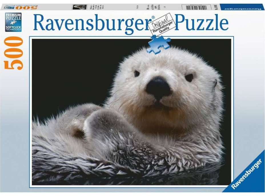 RAVENSBURGER Puzzle Roztomilá malá vydra 500 dílků