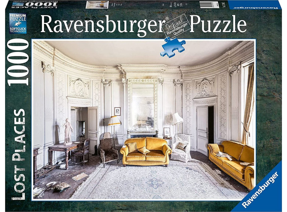 RAVENSBURGER Puzzle Ztracená místa: Bílý pokoj 1000 dílků