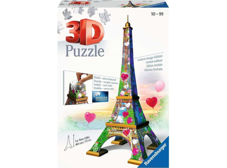 RAVENSBURGER 3D puzzle Eiffelova věž (Love Edition) 216 dílků