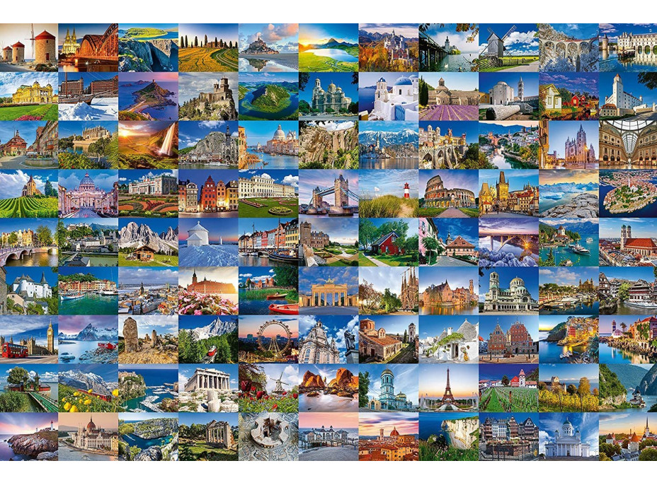 RAVENSBURGER Puzzle 99 krásných míst Evropy 3000 dílků