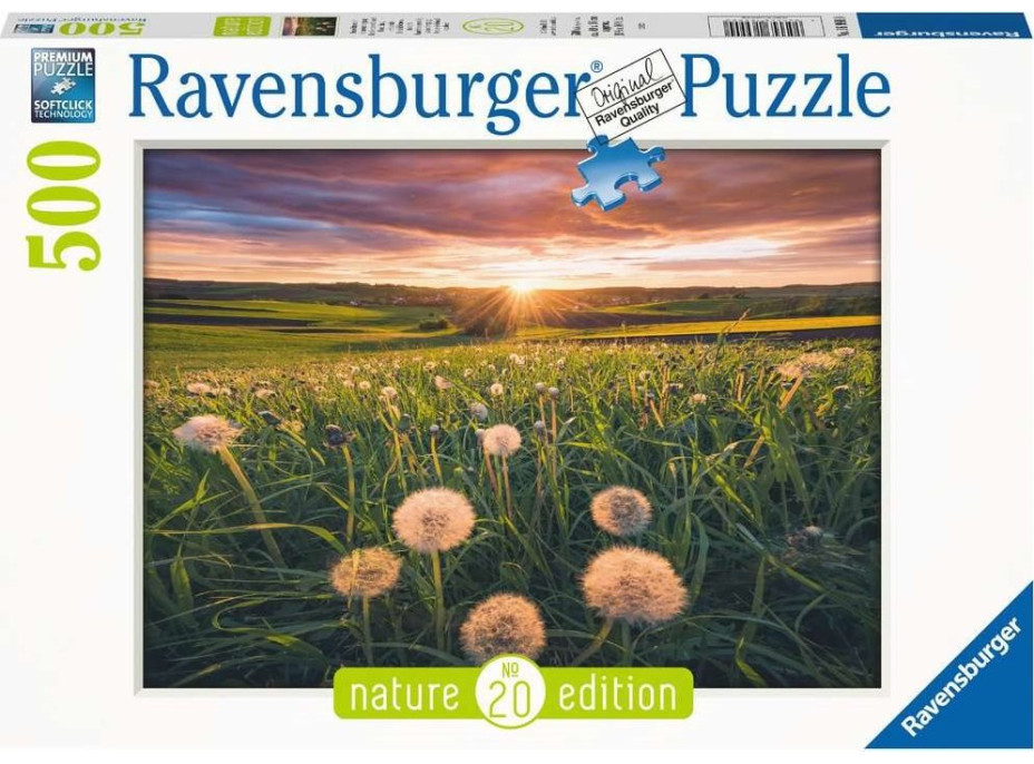 RAVENSBURGER Puzzle Pampelišky v západu slunce 500 dílků