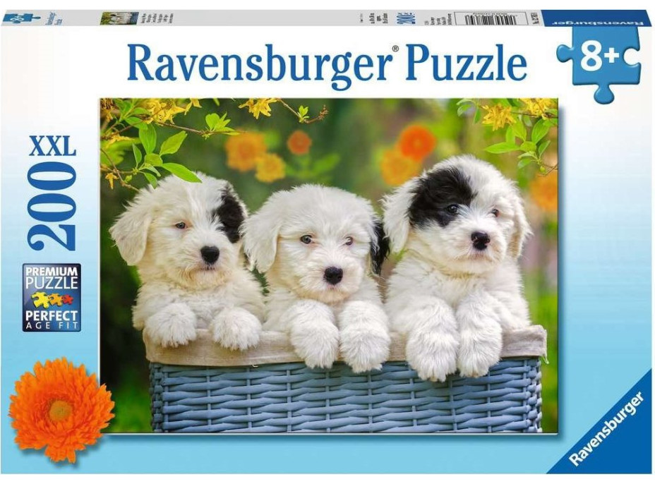 RAVENSBURGER Puzzle Roztomilá štěňata XXL 200 dílků