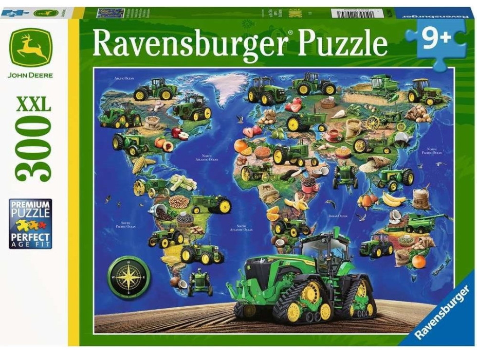 RAVENSBURGER Puzzle Svět John Deere XXL 300 dílků